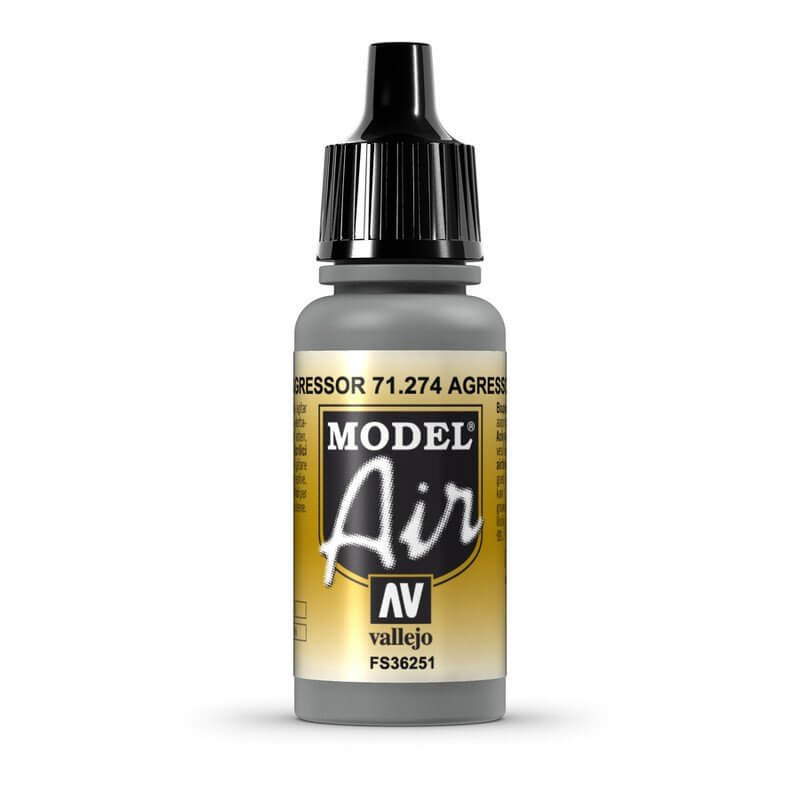 Vallejo Model Air - Aggressor Gray 17ml Miniature Paint