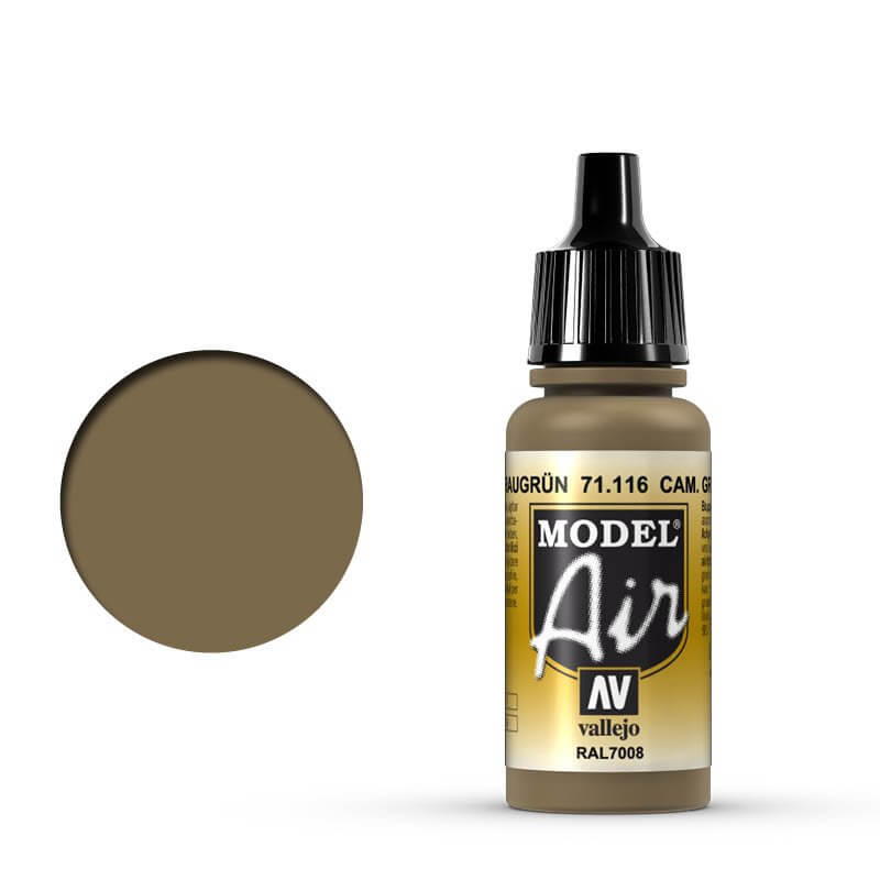 Vallejo Model Air - Camouflage Gray Green 17ml Miniature Paint