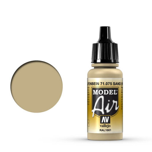 Vallejo Model Air - Sand (Ivory) 17ml Miniature Paint