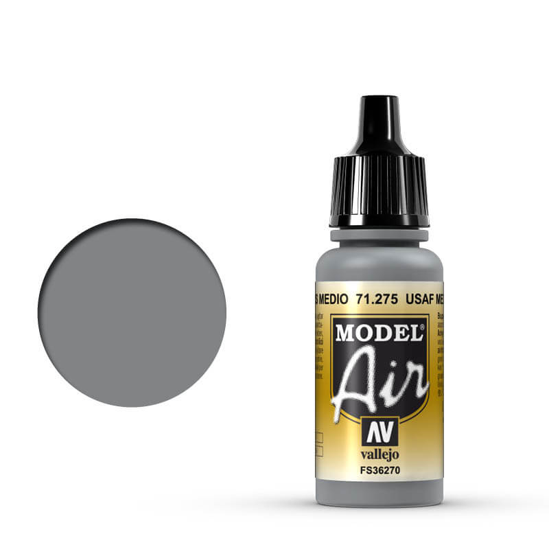 Vallejo Model Air - USAF Medium Gray 17ml Miniature Paint