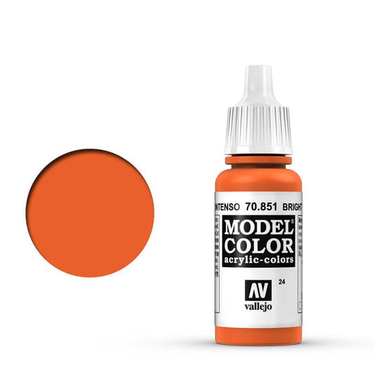 Vallejo Model Colour - Bright Orange 17ml Old Formulation Miniature Paint