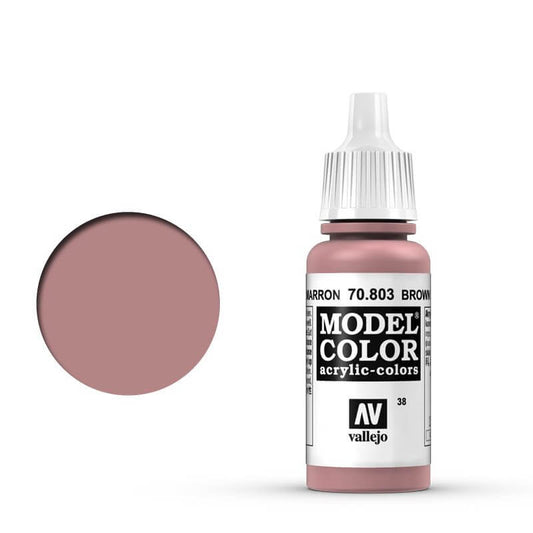 Vallejo Model Colour - Brown Rose 17ml Old Formulation Miniature Paint
