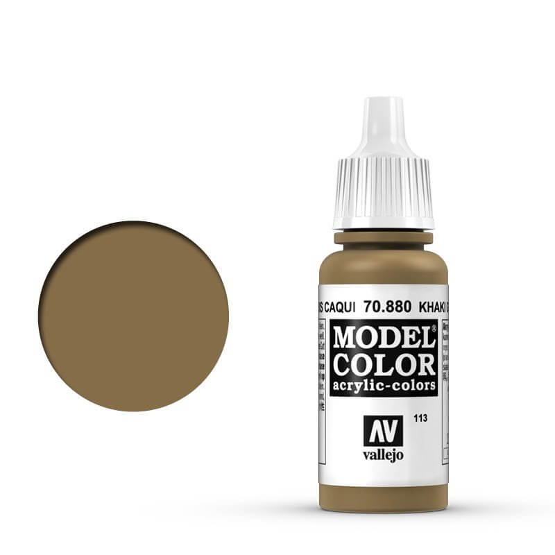 Vallejo Model Colour - Khaki Grey 17ml Old Formulation Miniature Paint