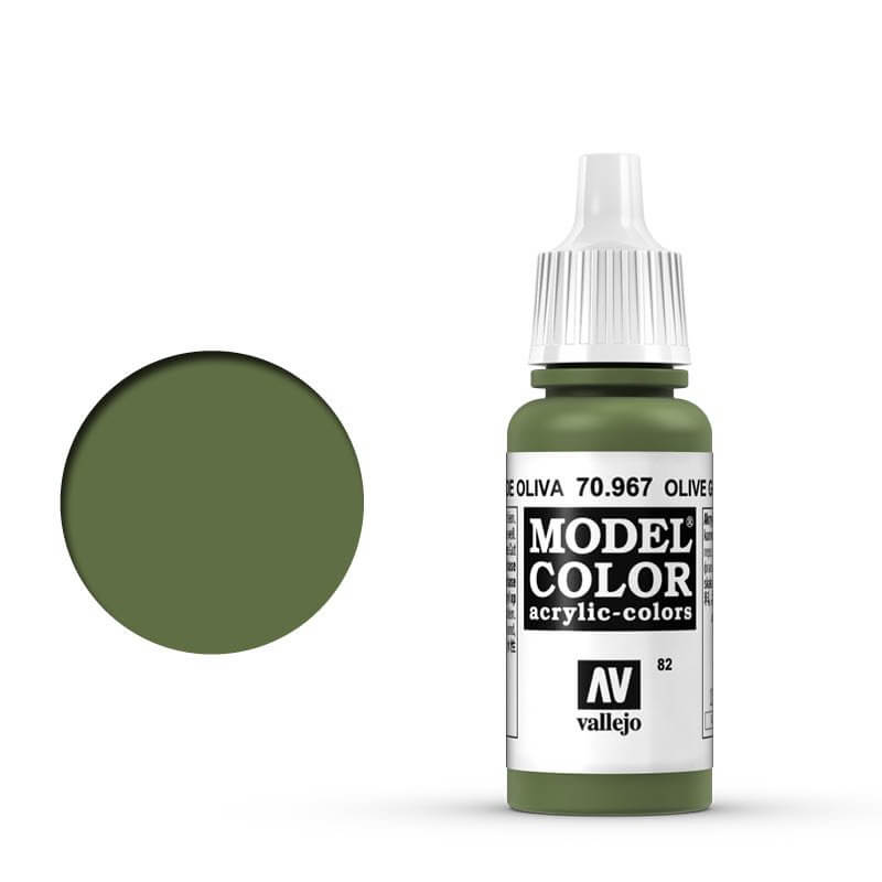 Vallejo Model Colour - Olive Green 17ml Old Formulation Miniature Paint