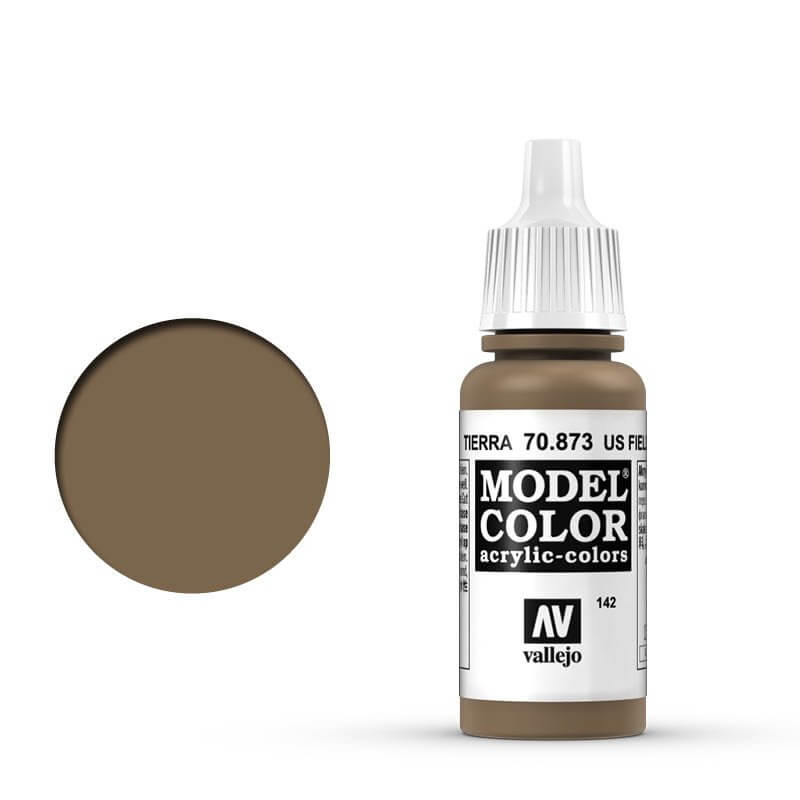 Vallejo Model Colour - Us Field Drab 17ml Old Formulation Miniature Paint