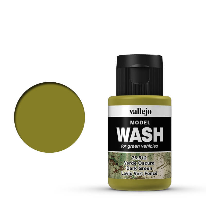 Vallejo Model Wash - Dark Green 35ml Hobby Tool