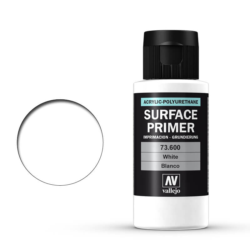 Vallejo Surface Primer - White 60ml Miniature Paint
