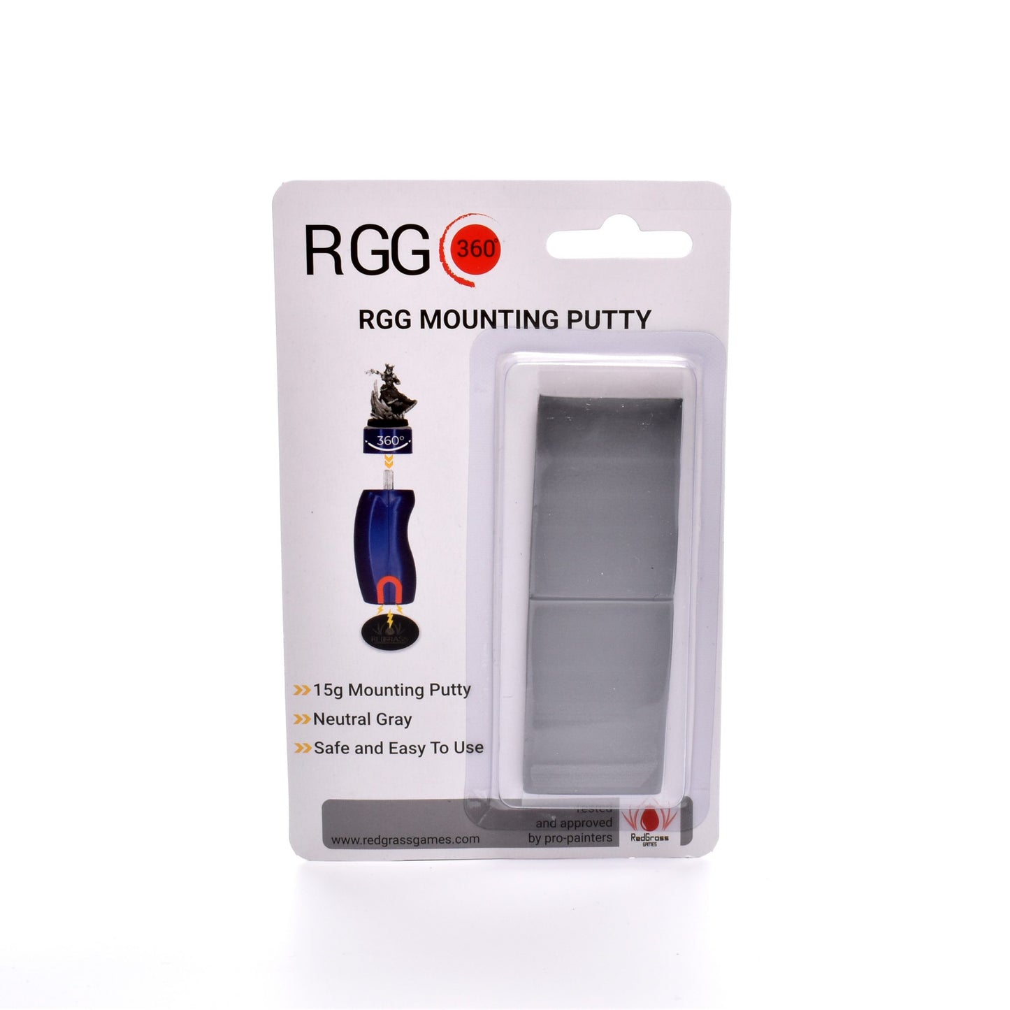 Redgrass - 15g of mounting Putty for RGG360 - Neutral Gray Miniature Paint