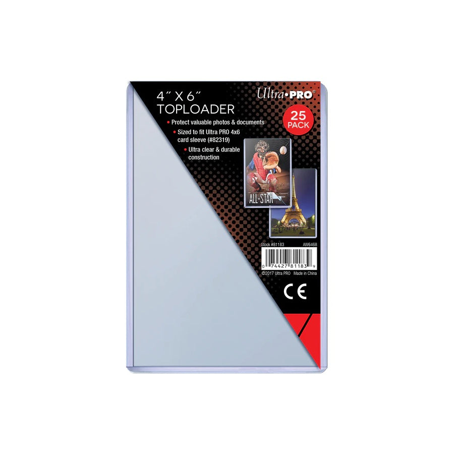 Ultra Pro: UP81183 4" X 6" Toploader 25ct