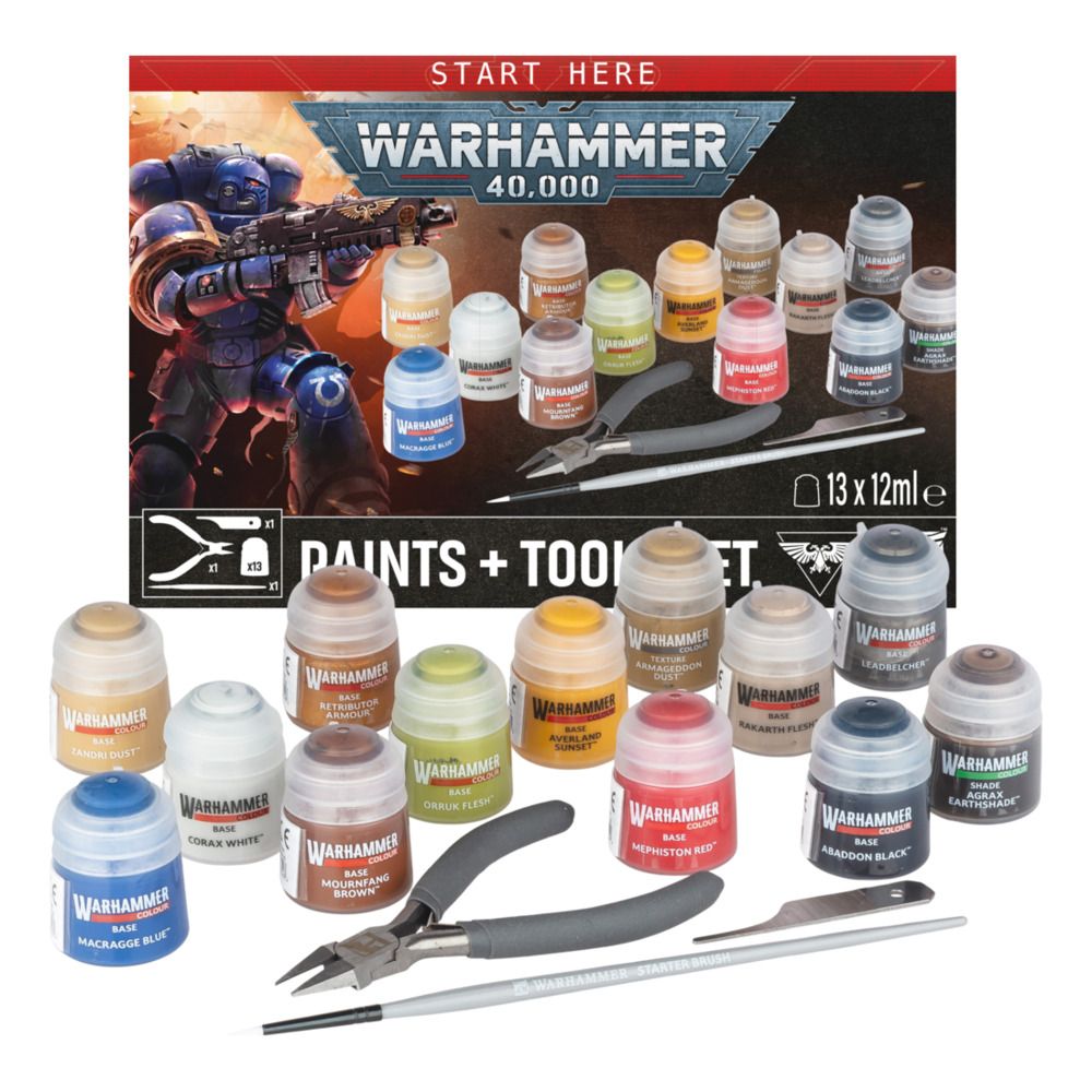 Warhammer 40000 Paints + Tools
