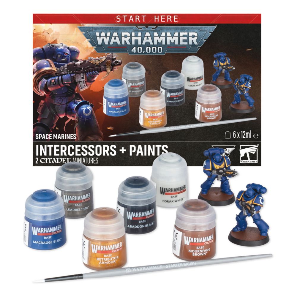 Warhammer Space Marines Intercessors + Paints